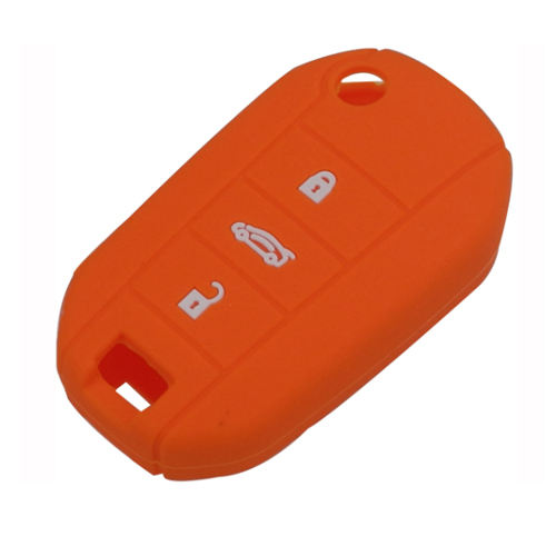 3 buttons Silicone key cover for Peugeot Citroen (5 colors optional)