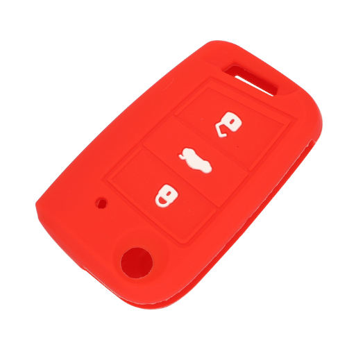 3 buttons Silicone key cover for VW C5 golf7 mk7 (6 colors optional)