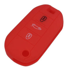 3 buttons Silicone key cover for Peugeot Citroen (3 colors optional)