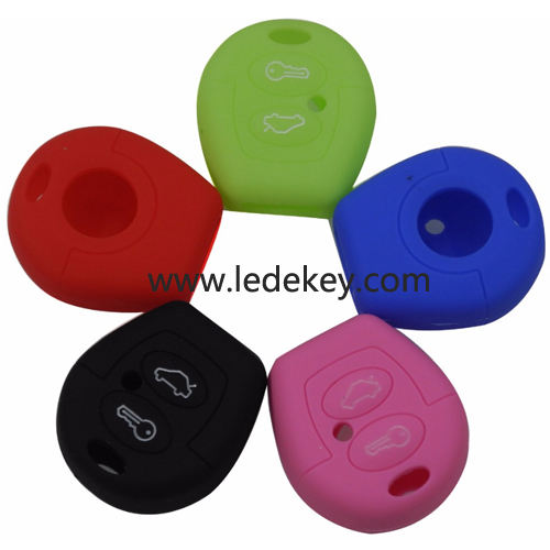 2 buttons Silicone key cover for VW  (5 colors optional)