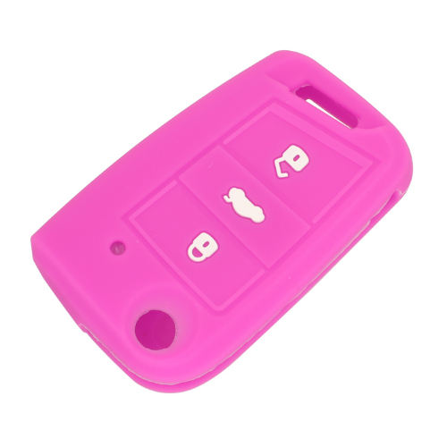 3 buttons Silicone key cover for VW C5 golf7 mk7 (6 colors optional)
