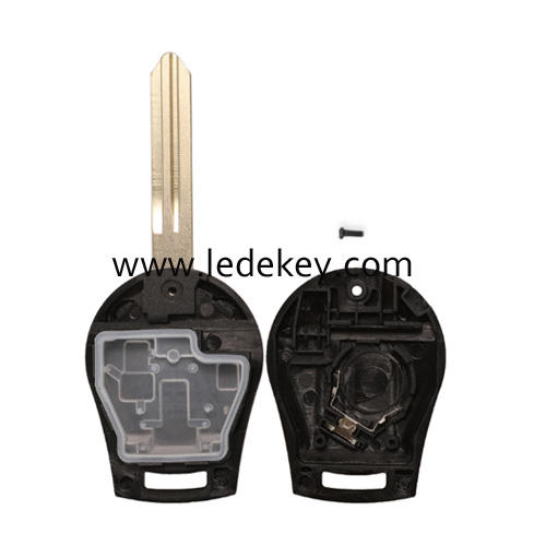 For Nissan 2 button remote key shell with logo