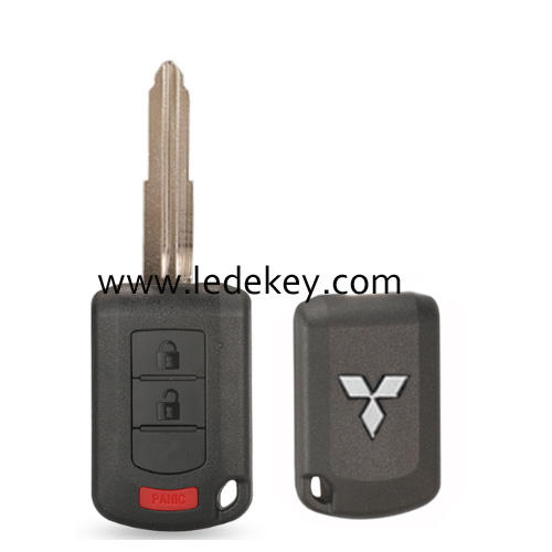 Mitsubishi 2+1 button blank remote key shell