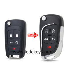 2/3/4/5 buttons Chevrolet Modified remote key 315 / 433Mhz with ID46 chip (pls choose model and frequency)