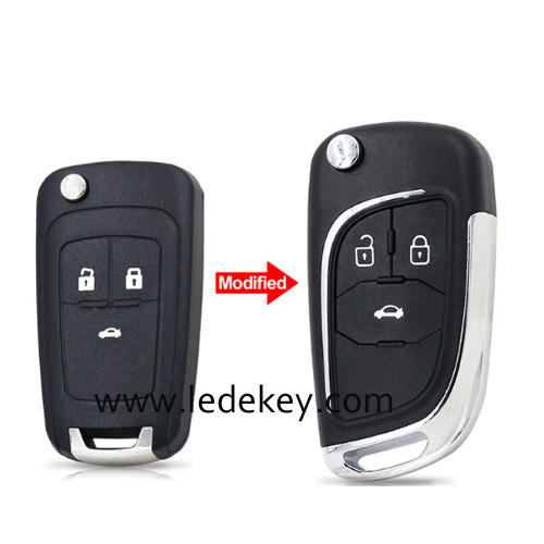 2/3/4/5 buttons Chevrolet Modified remote key 315 / 433Mhz with ID46 chip (pls choose model and frequency)