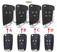 2/3/4/5 buttons Chevrolet Modified remote key shell  (pls choose model )