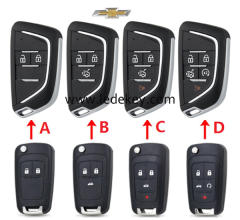 2/3/4/5 buttons Chevrolet Modified remote key shell  (pls choose model )
