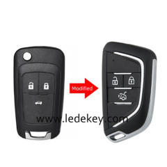 2/3/4/5 buttons Chevrolet Modified remote key shell  (pls choose model )