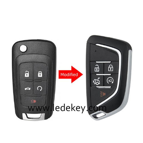2/3/4/5 buttons Chevrolet Modified remote key 315 / 433Mhz with ID46 chip (pls choose model and frequency)