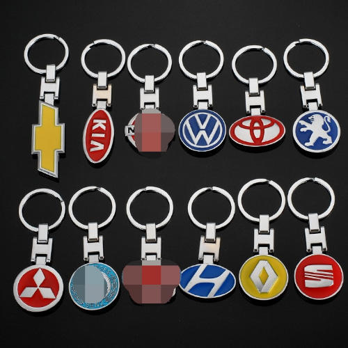 Zinc alloy material key chain (have 32 types car brand for choose )