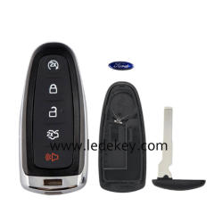 Ford 4/5 button Smart remote key shell with logo (Please choose model)