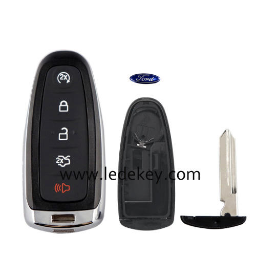 Ford 4/5 button Smart remote key shell with logo (Please choose model)