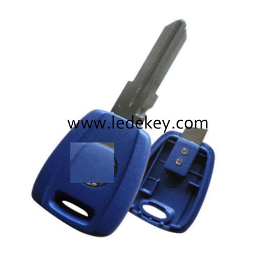 Fiat transponder key shell (Blue) with logo