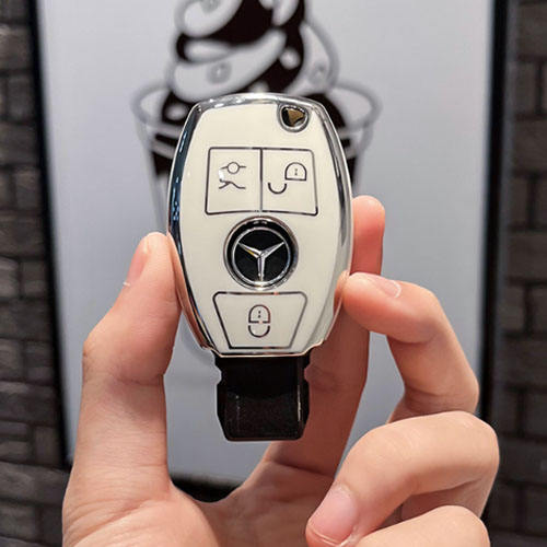 For Benz 3 button TPU protective key case, please choose the color