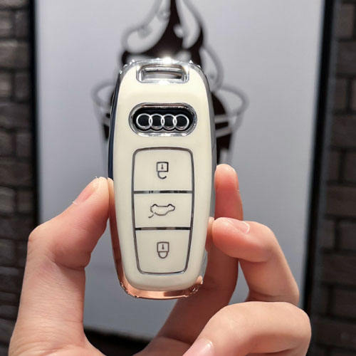 For Audi 3 button TPU protective key case, please choose the color