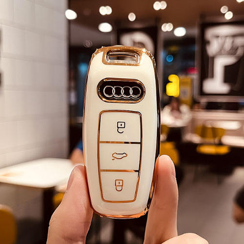 For Audi 3 button TPU protective key case, please choose the model (A/B/C/D)