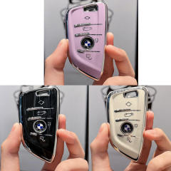 For Bmw 4 button TPU protective key case, please choose the color