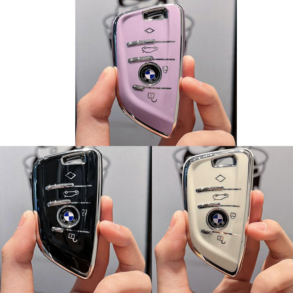 For Bmw 4 button TPU protective key case, please choose the color