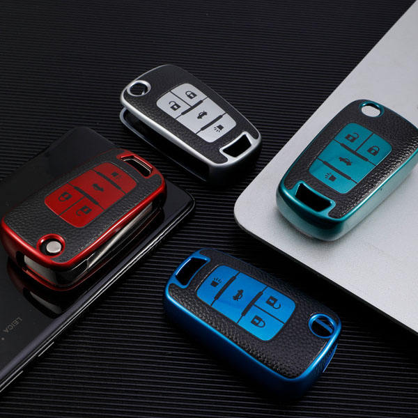 For Chevrolet 4 button TPU protective key case, please choose the color