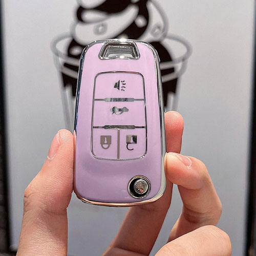 For Chevrolet 4 button TPU protective key case, please choose the color