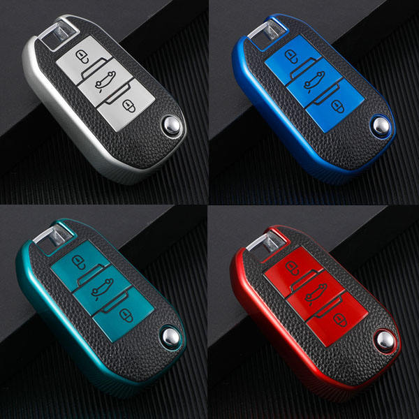 For Citroen 3 button TPU protective key case, please choose the color