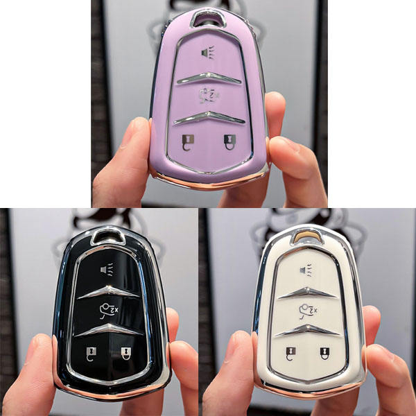 For Cadillac 4 button TPU protective key case, please choose the color