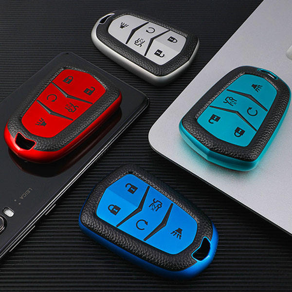For Cadillac 5 button TPU protective key case, please choose the color