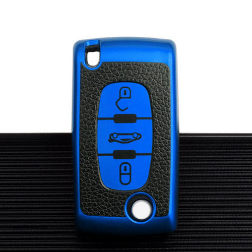 For Citroen 3 button TPU protective key case, please choose the color