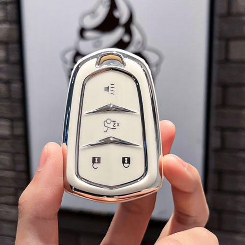 For Cadillac 4 button TPU protective key case, please choose the color