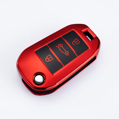 For Citroen 3 button TPU protective key case, please choose the color