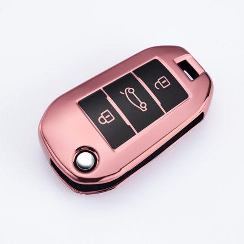 For Citroen 3 button TPU protective key case, please choose the color