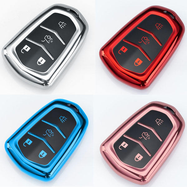 For Cadillac 4 button TPU protective key case, please choose the color