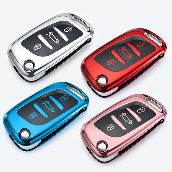 For Citroen 3 button TPU protective key case, please choose the color
