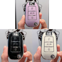 For Citroen 3 button TPU protective key case, please choose the color