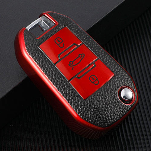 For Citroen 3 button TPU protective key case, please choose the color