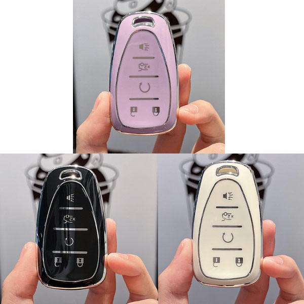 For Chevrolet 5 button TPU protective key case, please choose the color