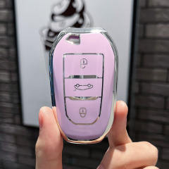 For Citroen 3 button TPU protective key case, please choose the color
