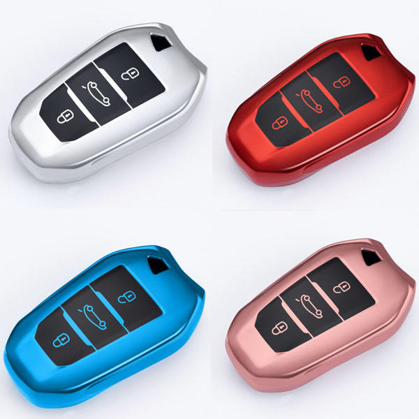 For Citroen 3 button TPU protective key case, please choose the color