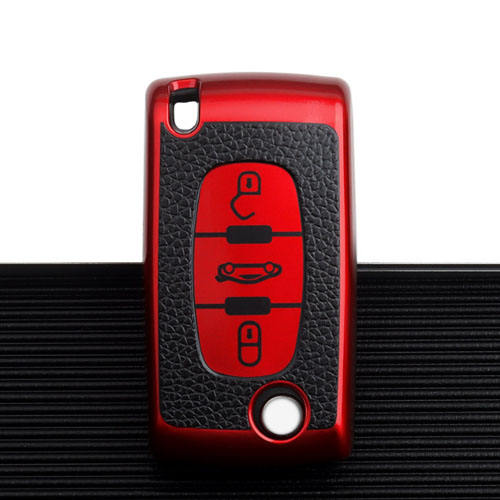 For Citroen 3 button TPU protective key case, please choose the color
