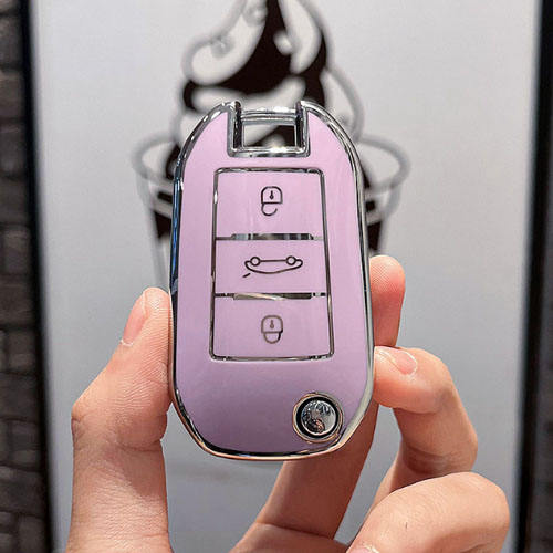 For Citroen 3 button TPU protective key case, please choose the color