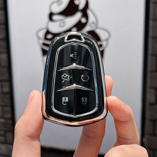 For Cadillac 5 button TPU protective key case, please choose the color