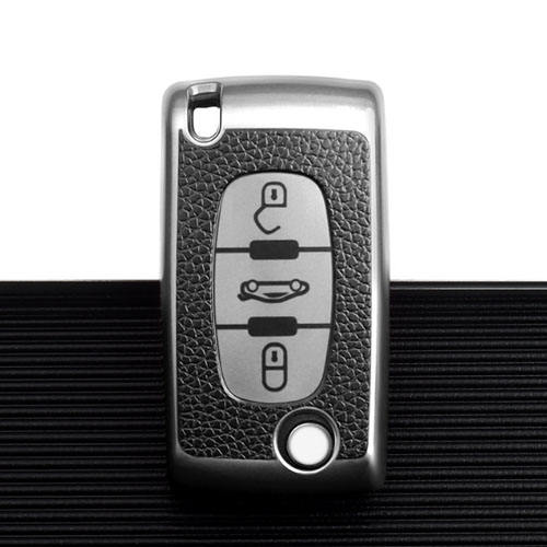 For Citroen 3 button TPU protective key case, please choose the color