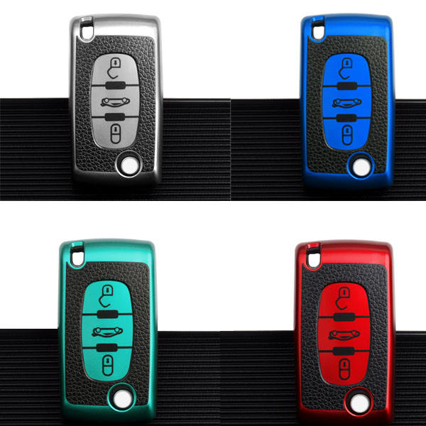 For Citroen 3 button TPU protective key case, please choose the color