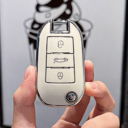 For Citroen 3 button TPU protective key case, please choose the color