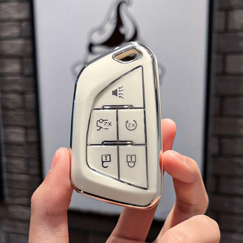 For Cadillac 5 button TPU protective key case, please choose the color