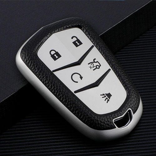 For Cadillac 5 button TPU protective key case, please choose the color