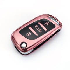 For Citroen 3 button TPU protective key case, please choose the color