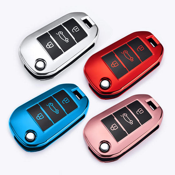 For Citroen 3 button TPU protective key case, please choose the color