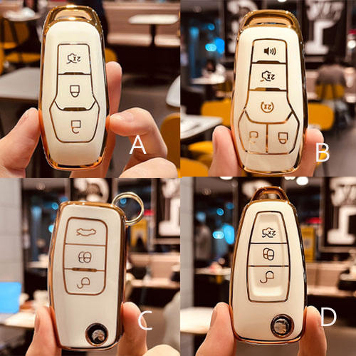 For Ford 3/5 button TPU protective key case, please choose the model (A/B/C/D)