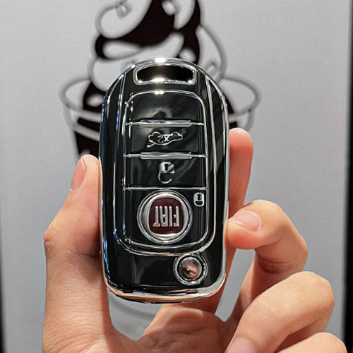 For Fiat 3 button TPU protective key case, please choose the color
